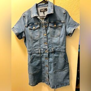 Peace. Love. Eco. By Rewash Jean Mini Dress